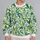 Tropical Green Leaves And Berries For Fresh Botanical Everyday Style All-over Print Knitted Sweater - 2