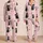 Black Cat Blush Pink Cozy Lounge Set for Cat Lovers and Sweet Nights at Home Daily Satin Pajamas Set - 2