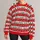Red Evergreen Reindeer Snowflake Holiday Motifs for Christmas Gatherings All-over Print Knitted Sweater - 1