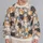 Colorful Cat Faces for Cozy Everyday Style and Weekend Casual Wear for Cat Lovers All-over Print Knitted Sweater - 2