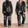 Gothic Skull Roses Black Sleepwear for Alternative Nighttime Lounge Style Unisex Satin Pajamas Set - 2