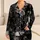 Gothic Skull Roses Black Sleepwear for Alternative Nighttime Lounge Style Unisex Satin Pajamas Set - 1