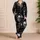 Gothic Skull Roses Black Sleepwear for Alternative Nighttime Lounge Style Unisex Satin Pajamas Set - 4