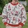 Bearded Winter Gnomes And Sleigh Scene For Cozy Holiday Outings All-over Print Knitted Sweater - 6