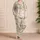 Watercolor Kittens and Botanical Blooms for Cozy Sleepovers and Gift Giving for Teens Satin Pajamas Set - 4