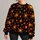 Glowing Orange Snowflakes for Festive Winter Nights and Holiday Gatherings All-over Print Knitted Sweater - 1