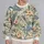 Muted Botanical Palm and Hibiscus Blooms for Relaxed Weekend Getaways and Casual Travel All-over Print Knitted Sweater - 2