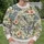 Muted Botanical Palm and Hibiscus Blooms for Relaxed Weekend Getaways and Casual Travel All-over Print Knitted Sweater - 6