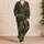 Tropical Leopard Cats And Jungle Leaves Cozy Resort Evenings Gift For Women At Home Satin Pajamas Set - 4