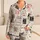 Cute Cat Face Lounge Set For Cozy Holiday Nights, Gift Idea For Women At Home Wear Satin Pajamas Set - 1
