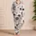 Cute Cat Face Lounge Set For Cozy Holiday Nights, Gift Idea For Women At Home Wear Satin Pajamas Set - 4
