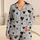 Black Hearts on Heather Gray for Cozy Nights, Relaxed Lounging, Everyday Plus Size Women Satin Pajamas Set - 1