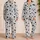 Black Hearts on Heather Gray for Cozy Nights, Relaxed Lounging, Everyday Plus Size Women Satin Pajamas Set - 2