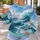 Aerial Turquoise Ocean Waves For Coastal Walks And Relaxed Weekend Getaways By The Sea All-over Print Knitted Sweater - 5
