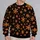Glowing Orange Snowflakes For Festive Winter Nights And Cozy Holiday Gatherings All-over Print Knitted Sweater - 2