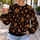 Glowing Orange Snowflakes For Festive Winter Nights And Cozy Holiday Gatherings All-over Print Knitted Sweater - 5