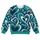 Navy Teal Heart Swirls for Romantic Everyday Streetwear and Bold Gift Giving Style All-over Print Knitted Sweater - 4