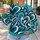 Navy Teal Heart Swirls for Romantic Everyday Streetwear and Bold Gift Giving Style All-over Print Knitted Sweater - 5