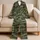 Woodland Camo Style For Cozy Nights, Lounging, And Casual Weekend Wear At Home For Women Satin Pajamas Set - 5