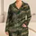 Woodland Camo Style For Cozy Nights, Lounging, And Casual Weekend Wear At Home For Women Satin Pajamas Set - 1