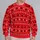 Red Reindeer And Evergreen Motifs For Festive Winter Gatherings And Cozy Seasonal Style All-over Print Knitted Sweater - 2