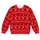 Red Reindeer And Evergreen Motifs For Festive Winter Gatherings And Cozy Seasonal Style All-over Print Knitted Sweater - 4