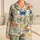 Retro Coastal Crab And Fish Resort Style For Summer Getaways, Cozy Nights, And Gifting Satin Pajamas Set - 1