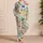 Retro Coastal Crab And Fish Resort Style For Summer Getaways, Cozy Nights, And Gifting Satin Pajamas Set - 4