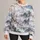 Blossoming Cherry Branches And Misty Blue Peaks For Serene Springtime Nature Escapes All-over Print Knitted Sweater - 3