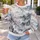 Blossoming Cherry Branches And Misty Blue Peaks For Serene Springtime Nature Escapes All-over Print Knitted Sweater - 7