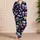Pastel Goth Skull Floral Relaxed Homewear For Cozy Evenings Gift Giving For Women Satin Pajamas Set - 4