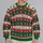Christmas Reindeer And Snowflake Holiday Motifs For Festive Winter Celebrations All-over Print Knitted Sweater - 2
