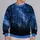 Starry Night Forest Silhouette for Quiet Outdoor Walks and Relaxing at Home Year-Round All-over Print Knitted Sweater - 4
