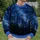 Starry Night Forest Silhouette for Quiet Outdoor Walks and Relaxing at Home Year-Round All-over Print Knitted Sweater - 8