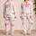 Y2K Valentine 67 Pink Bow Accent for Sweetheart Lounging and Sleepwear Gift Women Satin Pajamas Set - 2