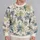 Blue Sage And Peach Tropical Florals For Relaxed Weekend Style, Nature Lovers All-over Print Knitted Sweater - 2