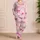 Rosy Bow And Heart Blush Pink Cozy Bedtime Style For Girls Sleepovers And Evenings Satin Pajamas Set - 4
