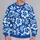 Blue Tropical Hibiscus and Palm Leaves for Relaxed Island Getaways and Summer Days All-over Print Knitted Sweater - 4
