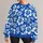 Blue Tropical Hibiscus and Palm Leaves for Relaxed Island Getaways and Summer Days All-over Print Knitted Sweater - 3