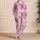 Sweet 67 Heart And Star Birthday Lounge Gift For Girls Cozy Home Wear Celebration Satin Pajamas Set - 4