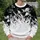 Black And White Shattered Crystal Fade For Modern Streetwear And Everyday Casual Style All-over Print Knitted Sweater - 6