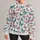 Pink And Teal Butterflies For Casual Streetwear And Everyday Spring Style All-over Print Knitted Sweater - 1