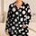 Retro Black And Ivory Polka Dots For Cozy Lounging, Sleepovers, And Gift Giving At Home Satin Pajamas Set - 1