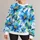 Blue Watercolor Tropical Flowers For Bright Weekend Outings And Relaxed Everyday Style All-over Print Knitted Sweater - 1