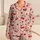 Blush Pink Cherry Motifs for Cozy Nights, Sweet Gift Giving, and Home Relaxation Satin Pajamas Set - 1