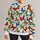 Colorful Butterfly Motif for Cheerful Everyday Style and Spring Outings All-over Print Knitted Sweater - 1