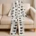 Black Heart And Polka Dot Cozy Valentine Lounge Look For Home Relaxing Everyday Wear Satin Pajamas Set - 5