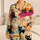 Playful Black Cat Rainbow Lounge Set For Cozy Bedtime Gifts And Sleepovers For Girls Satin Pajamas Set - 1