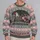 Festive Opossum Holiday Chaos for Christmas Parties and Cozy Winter Celebrations Together All-over Print Knitted Sweater - 2