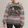 Festive Opossum Holiday Chaos for Christmas Parties and Cozy Winter Celebrations Together All-over Print Knitted Sweater - 1